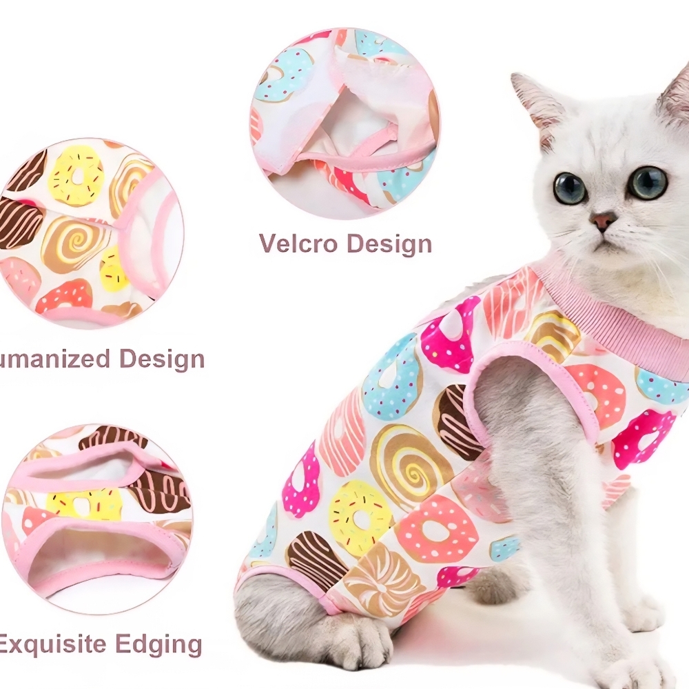 Colorful Pattern Cat/Dog Onesie. SMALL - Picture 2 of 10